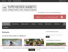 Tablet Screenshot of pappenheim-aktuell.com